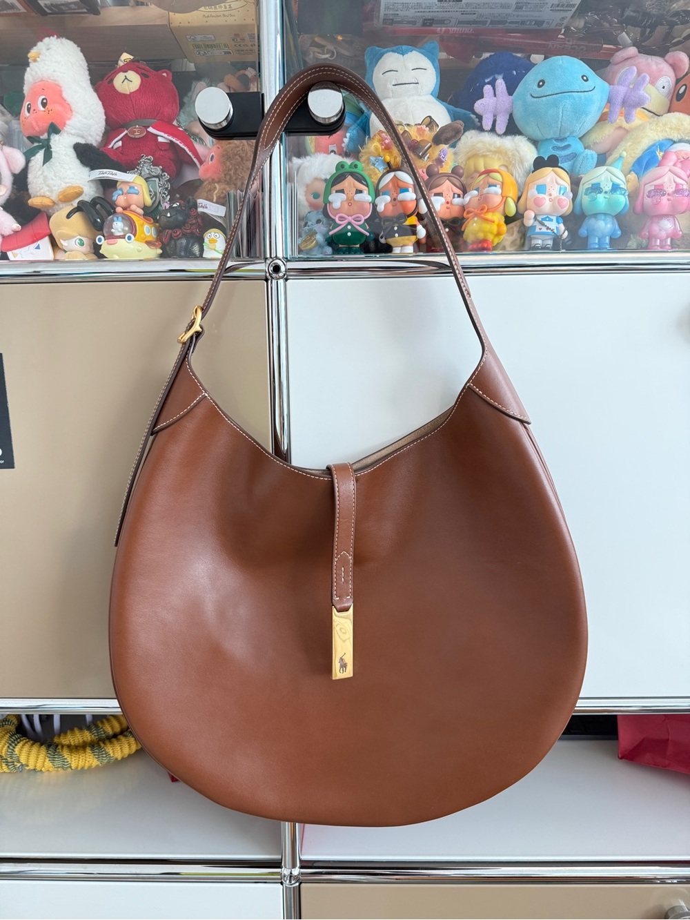 Polo Ralph Lauren Polo ID Large Shoulder Bag - Cuoio Color *Never Worn* - Picture 2 of 7